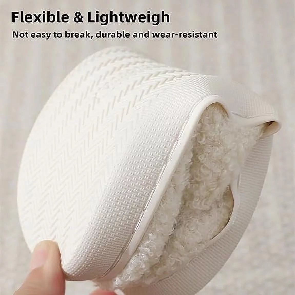 Smile Face Slippers for Women Men, Anti-Slip Soft Plush House Slippers with Memory Foam Slip Cute Cartoon Shoes Warmth for Indoor Outdoor(44/45)