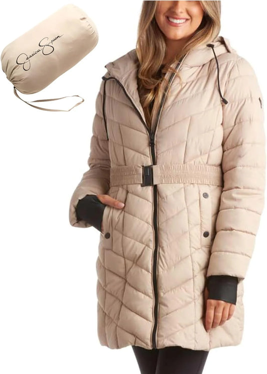 Women'S Winter Coat - Long Length Packable Quilted Puffer Jacket (S-3XL)